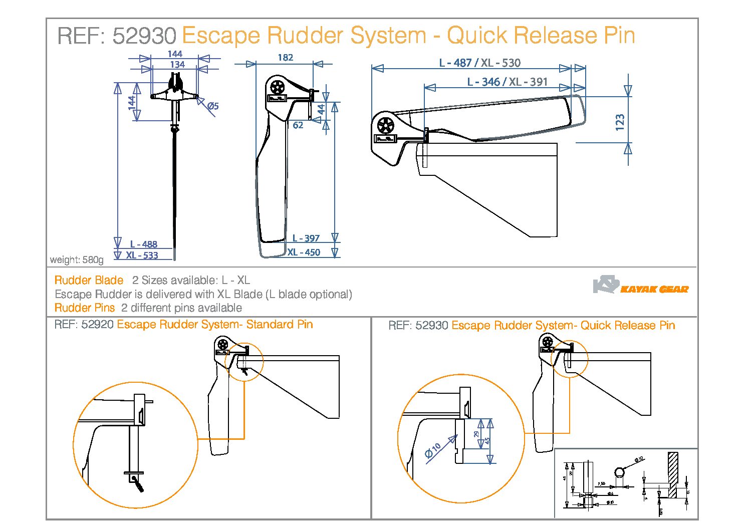 Alternative view of Timón Escape Corto KG