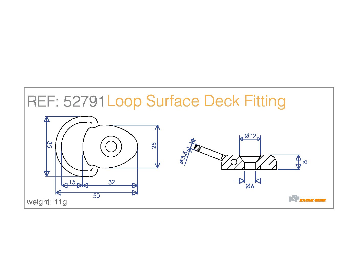Alternative view of Anclaje Anilla inox. KG
